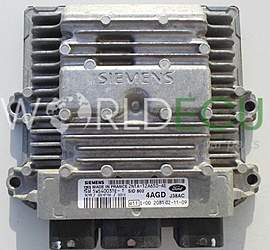 Motorsteuergerät ECU Steuergerät FORD FIESTA FUSION 1.4 TDCI SIEMENS 5WS40031E-T, 5WS40031ET, 2N1A-12A650-AE, 2N1A12A650AE, 4AGD, SID802