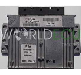Centralina motore CITROEN PEUGEOT 1.4 Sagem 21585168-8, 215851688, PSA 96 570 185 80, 9657018580, 9649433980