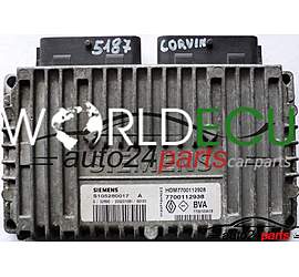ECU CENTRALITA DE MOTOR RENAULT LAGUNA 2.0 SIEMENS S105280017A, S105280017 A, HOM7700112928 HOM 7700112928, 7700112938