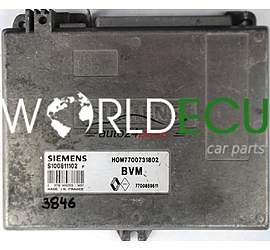 CALCULATEUR MOTEUR RENAULT 19 1.7 SIEMENS S100811102 F, S100811102 D, S100811102 C, HOM7700731802