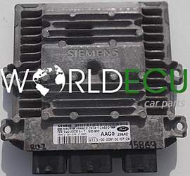 MOTORSTEUERGERÄT ECU STEUERGERAT FORD FUSION 1.4 TDCI SIEMENS 5WS40031A-T, 5WS40031AT, 2N1A-12A650-AA, 2N1A12A650AA