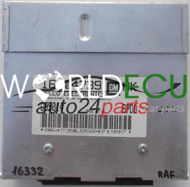 ECU ENGINE CONTROLLER OPEL CORSA B 1.2, DELCO 16204739 HK, 16204739HK ...