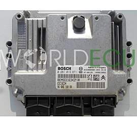 CENTRALINA MOTORE CITROEN C4 BERLINGO PEUGEOT PARTNER 1.6 HDI BOSCH 0 281 013 871, 0281013871, 96 646 180 80, 9664618080,  96 539 589 80, 9653958980