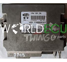 CALCULATEUR MOTEUR RENAULT TWINGO 1.2 MAGNETI MARELLI IAW 6R.30, IAW6R30, 7700860324, 7700874631, 16231.014, 16231014