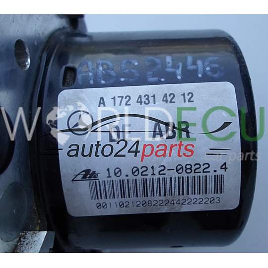 ABS POMPA CENTRALINA MERCEDES W204 A 172 431 42 12, A1724314212, 10.0212-0822.4, 10021208224, A1729014000