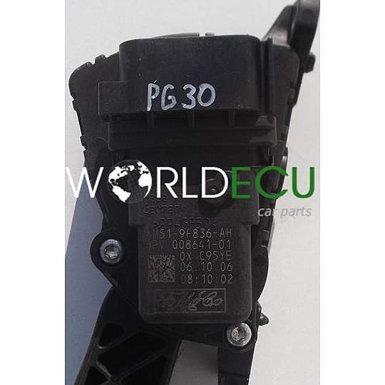 ACCELERATOR PEDAL ELECTRIC THROTTLE FORD FOCUS 4M51-9F836-AH, 4M519F836AH, 1347104, 6PV 008641-01, 6PV00864101