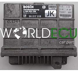 CENTRALINA CALCOLATORE SCATOLA DEL CAMBIO  OPEL SENATOR BOSCH 0 260 002 238, 0260002238, GM 96 017 019 JK, 96017019JK