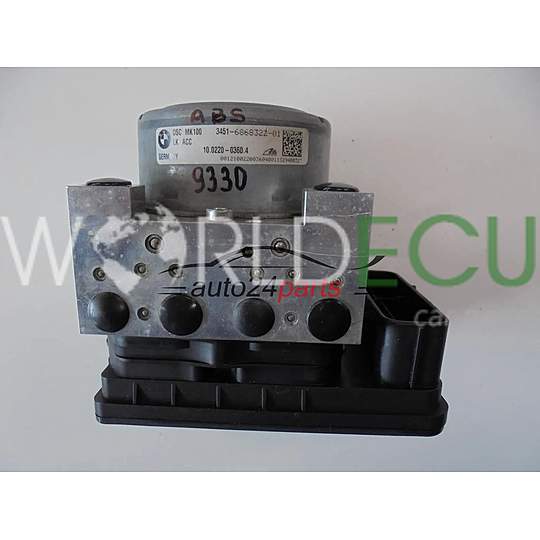 POMPE HYDRAULIQUE ET CALCULATEUR d'ABS BMW 6868322 6868323