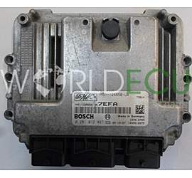 Engine control unit - ECU controllers FORD FOCUS 1.6 TDCI BOSCH 0 281 012 487, 0281012487, FoMoCo 7M51-12A650-UA, 7M5112A650UA, 7EFA