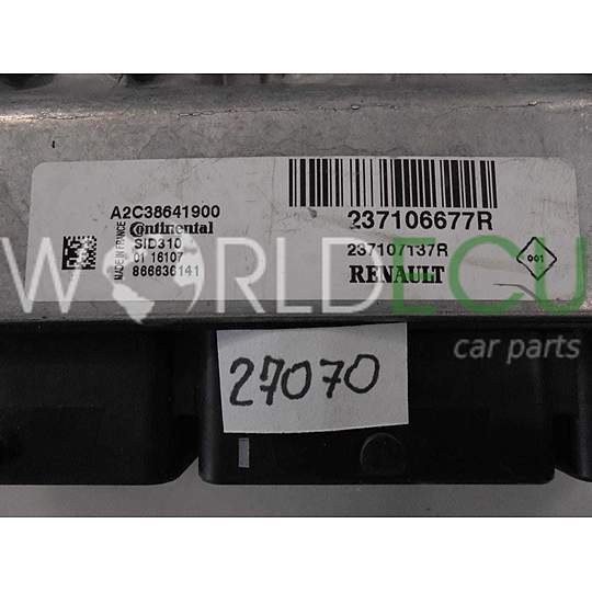 Centralina do motore RENAULT A2C38641900 237106677R SID310