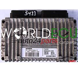 ECU AUTOMATIC GEARBOX PEUGEOT 307 1.6 SIEMENS S118047505F, S118047505 F, TA2000 9649341380, BVA 8200031512