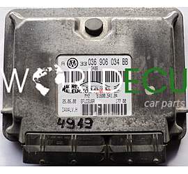 CENTRALINA MOTORE VW VOLKSWAGEN GOLF 1.6 16V AUS 036 906 034 BB, 036906034BB, 036906034 BB, IAW4LV.H, IAW4LVH, 61600.541.04 / 3408