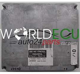 ECU ENGINE CONTROLLER TOYOTA 89661-35A30, 8966135A30, DENSO 275000-7931, 2750007931