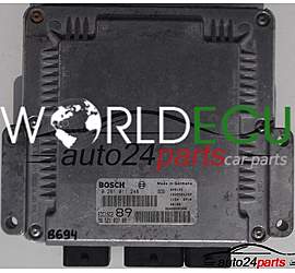 CENTRALINA DO MOTORE PEUGEOT 307 2.0 HDI, BOSCH 0 281 011 248, 0281011248, EDC15C2 89, 96 521 837 80, 965218378