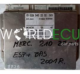CENTRALINA ABS ESP+BAS MERCEDES W210 220CDI 270CDI 0295452232 Q01, 029 545 22 32, BOSCH 0265109469, 0 265 109 469