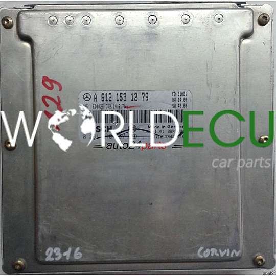 ECU ENGINE CONTROLLER MERCEDES W210 E-KLASS E270 CDI A6121531279, 6121531279, A 612 153 12 79, BOSCH 0281010537, 0 281 010 537, ED0028 CR2.14