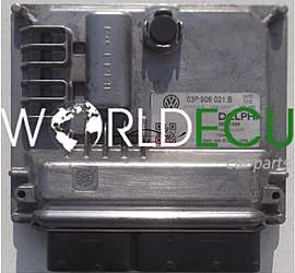 CENTRALINA MOTORE VOLKSWAGEN POLO 6R 1.2 TDI DELPHI 28271598, 03P 906 021 B, 03P906021B
