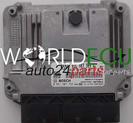CENTRALINA MOTORE VOLKSWAGEN TIGUAN 1.4 TSI BOSCH 0 261 S07 732, 0261S07732, 03C 907 309 Q, 03C907309Q, MED17.5.5