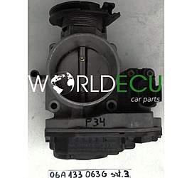 DROSSELKLAPPE AUDI SEAT SKODA VOLKSWAGEN SIEMENS 408-237-212-007, 408237212007, 06A 133 063 G, 06A133063G