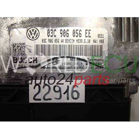 Centralina motore VW VOLKSWAGEN PASSAT BOSCH 0 261 S02 383, 0261S02383, 03C 906 056 EE, 03C906056EE, MED9.5.10
