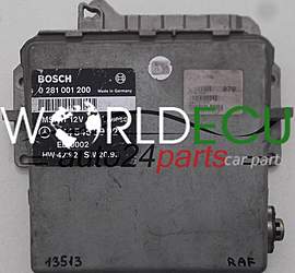 ECU ENGINE CONTROLLER MERCEDES C KLASA W202 BOSCH 0 281 001 200, 0281001200, 014 545 59 32, 0145455932