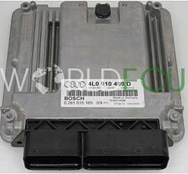 ECU ENGINE CONTROLLER AUDI Q7 4.2 TDI BOSCH 0 281 015 165, 0281015165, 4L0 910 409 D, 4L0910409D, PLUG AND PLAY