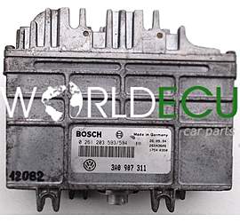CENTRALINA MOTORE VW VOLKSWAGEN GOLF III PASSAT 1.8, BOSCH 0 261 203 593/594, 0261203593594, 3A0 907 311, 3A0907311