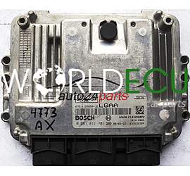 MOTORSTEUERGERÄT ECU STEUERGERAT FORD FOCUS 1.6 TDCI BOSCH 0 281 011 701, 0281011701, 8M5112A650LG, 8M51-12A650-LG LGAA