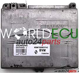 CALCULATEUR MOTEUR RENAULT 19 1.8 16V, SIEMENS S101715102 D, S101715102D, HOM7700851742, 7700851742