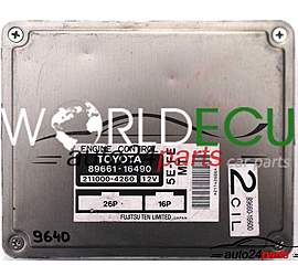 CENTRALINA MOTORE TOYOTA PASEO 1.5, 89661-16490, 8966116490, 211000-4260, 2110004260, 5E-FE MT, 5EFEMT