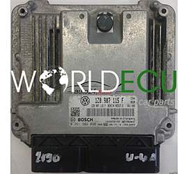 CENTRALINA DO MOTORE SKODA OCTAVIA 1.8T 1.8 TURBO TFSI 1Z0 907 115 F, 1Z0907115F, BOSCH 0 261 S04 090, 0261S04090, BENZIN MED17.5, 1039S32192