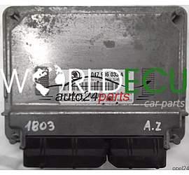 CENTRALINA DO MOTORE SKODA FABIA 1.4 MPI AME 047 906 033 A, 047906033A, SIEMENS 5WP43313 06, BENZIN SIMOS 3PA SJ46