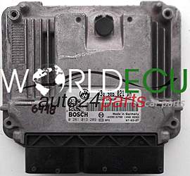 CENTRALINA DO MOTORE SKODA OCTAVIA 1.9TDI BOSCH 0 281 013 289, 0281013289, 03G 906 021 DN, 03G906021DN, 1039S16788 - 6418 (1