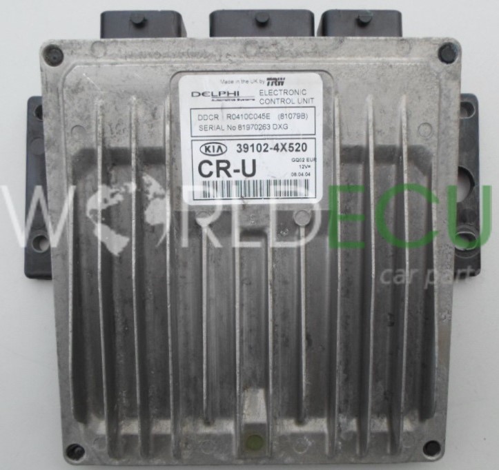 ECU Engine control unit KIA CARNIVAL 2.9 CRDI Delphi R0410C045E, 39102 ...