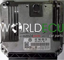 MOTORSTEUERGERÄT ECU STEUERGERAT SKODA OCTAVIA 1.6 FSI 03C906056CM, 03C 906 056 CM, BOSCH 0261S02188, 0 261 S02 188