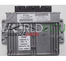 ECU ENGINE CONTROLLER CITROEN C2 C3 SAGEM 21584102-5, 215841025, 9649673480, 9642222380