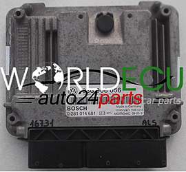 ECU ENGINE CONTROLLER VW VOLKSWAGEN BOSCH 0 281 014 681, 0281014681, 03G 906 056, 03G906056, 03G 906 021 AB, 03G906021AB, DIESEL EDC16U34