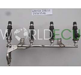 FUEL INJECTOR PETROL 1.6 Z16SE OPEL ASTRA COMBO MERIVA 2001-2004, 25317316, 25 317 316, 5817401, 58 17 401, 25320034, 9129397, 55352555, 817320, 817319, 817724