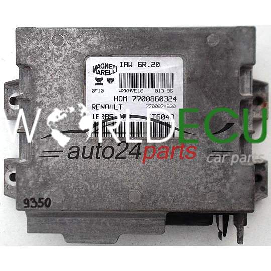 CALCULATEUR MOTEUR RENAULT TWINGO 1.2, MAGNETI MARELLI IAW 6R.20, IAW6R20, 7700860324, 7700874630, 16085.134, 16085134