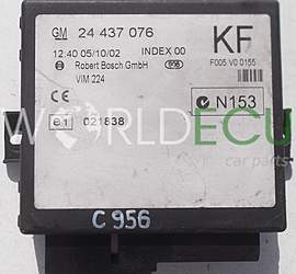 KOMFORTSTEUERGERÄT OPEL ASTRA ZAFIRA GM 24 437 076 KF, GM24437076KF, 24437076KF