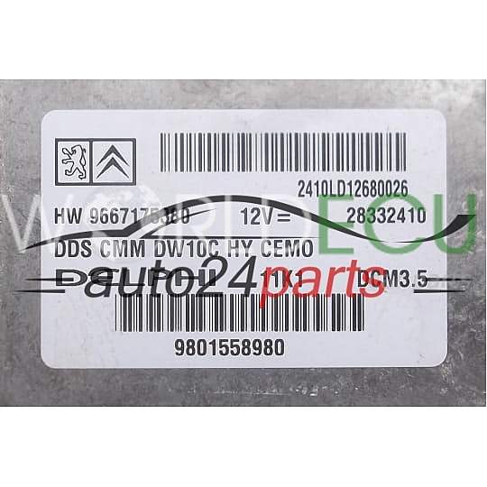 Centralina motore CITROEN PEUGEOT 2.0 HDI 28332410 9667175380 DCM3.5