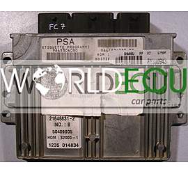 ECU ENGINE CONTROLLER PEUGEOT 406 21646831-2 / 9645304080 / 9644674980-00 / S2000-1