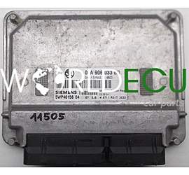 CENTRALINA DO MOTORE SKODA OCTAVIA 1.6 SIEMENS 5WP40156 04, 06A 906 033 BG, 06A906033BG
