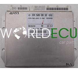 CENTRALINA ABS ASR ESP+PML+BAS MERCEDES W210 BOSCH 0 265 109 499, 0265109499, 031 545 08 32, 0315450832, A 031 545 08 32, A0315450832