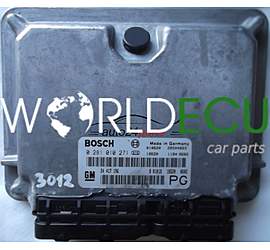 CENTRALINA MOTORE 2.2 DTI Y22DTH Y22DTR OPEL VECTRA BOSCH 0281010271, 0 281 010 271, 24417196 PG, 24 417 196 PG, 28SA4797, 28SA4803,