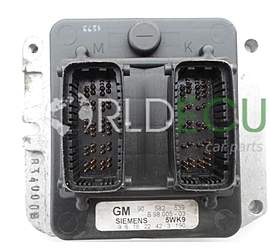 OPEL ASTRA ZAFIRA 1.8 X18XE1 SIEMENS 5WK9 3 190, 5WK93190, GM 90 582 539, 90582539