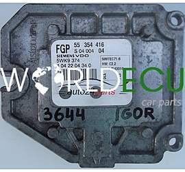 CENTRALINA MOTORE 1.8 Z18XER OPEL VECTRA SIGNUM SIEMENS 5WK9374, 5WK9 374, 55354416, 55 354 416