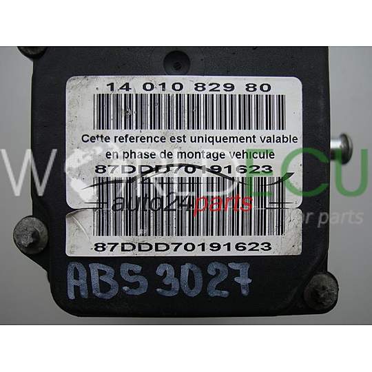ABS POMPA CENTRALINA CITROEN PEUGEOT BOSCH 0 265 231 550, 0265231550, 1400513280, 0265800427