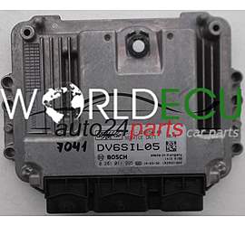 MOTORSTEUERGERÄT ECU STEUERGERAT FORD FOCUS C MAX FIESTA FUSION 1.6 TDCI BOSCH 0 281 011 995, 0281011995, FoMoCo 5U71-12A650-AB, 5U7112A650AB, DV6SIL05