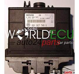 CENTRALINA CALCOLATORE SCATOLA DEL CAMBIO  VW VOLKSWAGEN POLO LUPO 1.4 BOSCH 0260002537, 0 260 002 537, 001927749G, 001 927 749 G